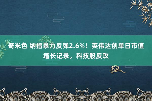 奇米色 纳指暴力反弹2.6%！英伟达创单日市值增长记录，科技股反攻